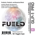 FUELD dietary supplement label with colorful design and text about weight management and appetite control.