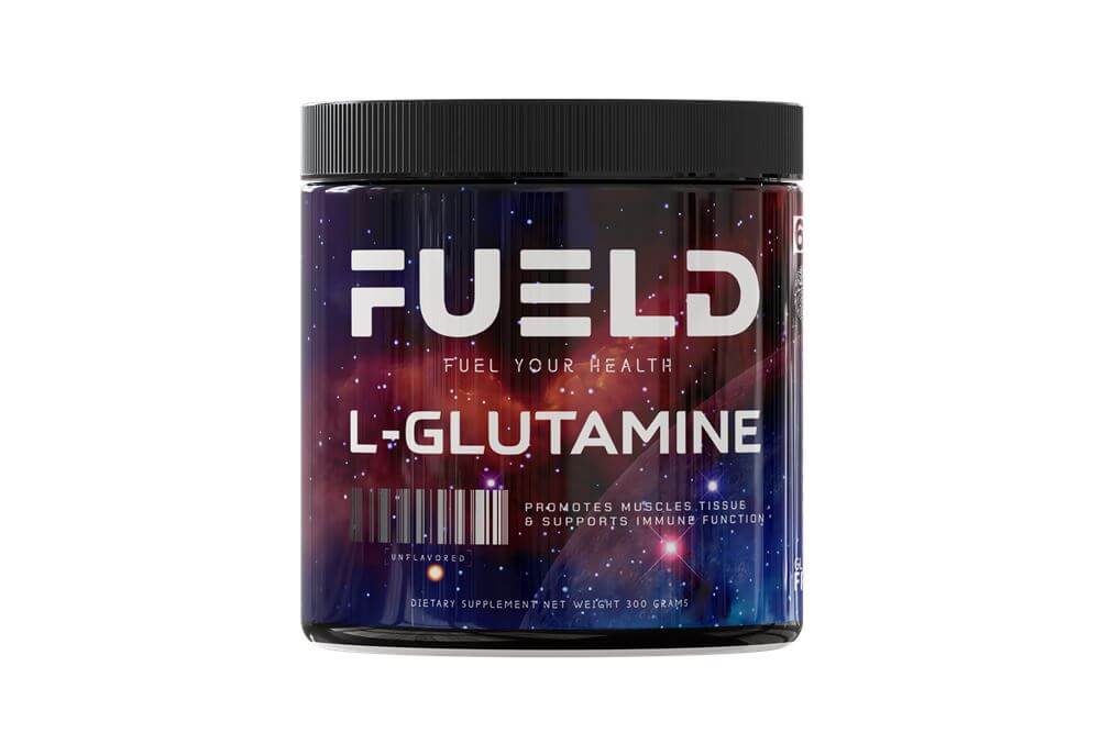 FUELD L-Glutamine supplement 300g, 60 servings – supports muscle protection and immune function
