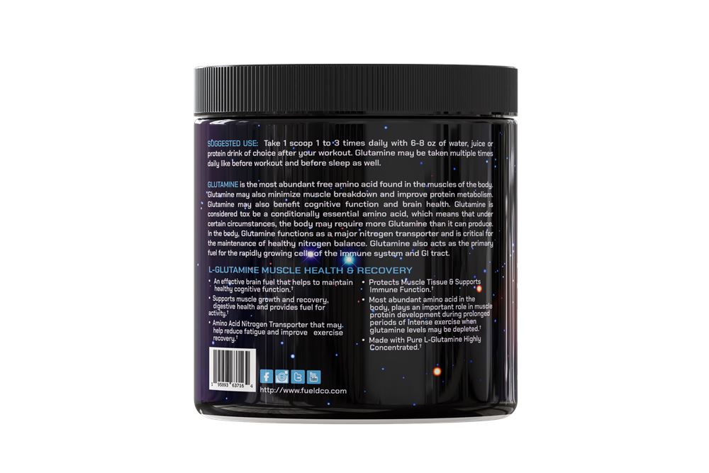 FUELD L-Glutamine Protects Muscle Tissue & Supports Immune Function (300g 60 Servings)