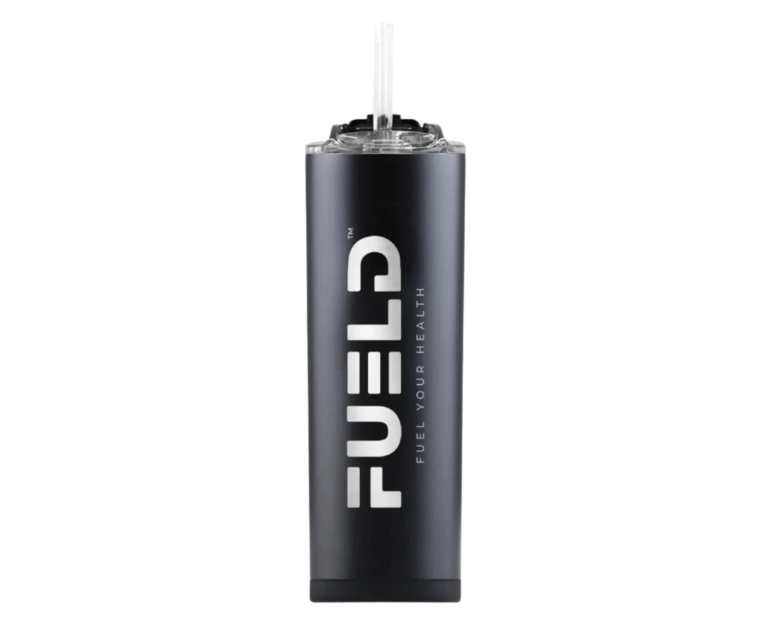 FUELDFUELD Ice Shaker 20oz Skinny Tumbler, Stainless Steel Insulated Water BottleShaker Bottle20oz Sport Bottle - Black